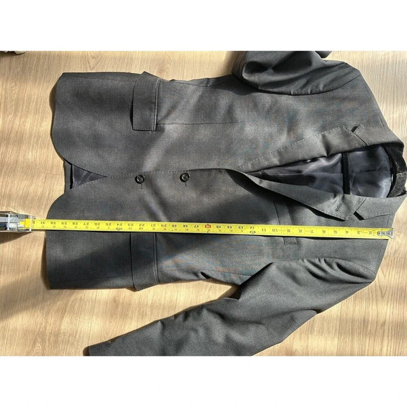 J CREW Ludlow‎ Loro Piana Super 120s Wool Charcoal Grey 40R Blazer Suit Jacket - Picture 11 of 11